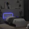 vidaXL Bed Frame without Mattress with LED Lights White 90x200 cm