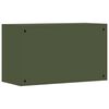 vidaXL Wall Cabinet for Garage with Gas-lift Door Olive green