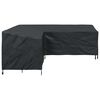 vidaXL Furniture Cover Black 235 x 235 x 80 cm 420D Oxford Fbric