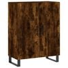 vidaXL Highboard Smoked Oak 69.5x34x180 cm Engineered Wood