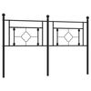 vidaXL Metal Headboard Black 160 cm