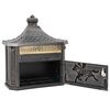 vidaXL Wall Mounted Mailbox Bronze 40.5 x 16 x 45 cm Cast Aluminum