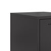 vidaXL Highboard Black 36x39x123 cm Steel