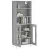 vidaXL Highboard Grey Sonoma 69.5x34x180 cm Engineered Wood