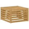 vidaXL Outdoor Footstool Solid Acacia Wood White 59 x 59 x 37 cm