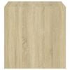vidaXL Wall Cabinets 4 pcs White and Sonoma Oak 37x37x37 cm Engineered Wood