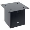 vidaXL Post Bases Square 4 pcs Anthracite 141x141 mm Powder-coated Steel