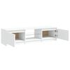 vidaXL TV Cabinet with LED Lights White 140x40x36 cm