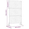 vidaXL Privacy Screen Grey Steel