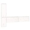 vidaXL TV Cabinets 4 pcs White Solid Wood Pine