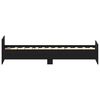 vidaXL Bed Frame without Mattress Black Oak 100x200 cm Engineered Wood
