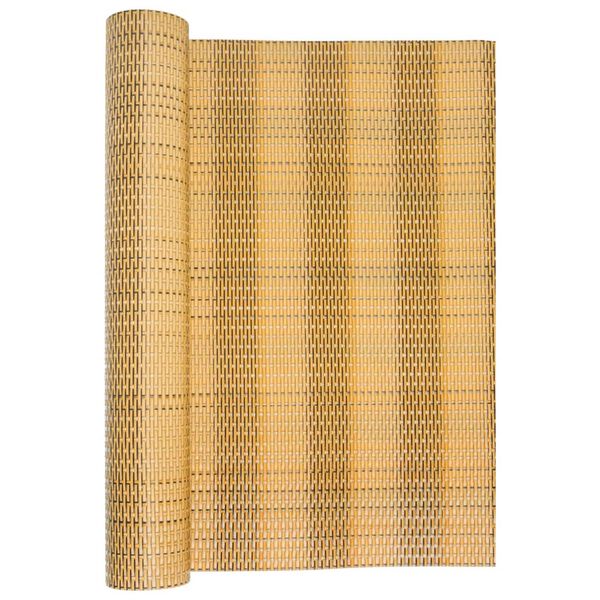 vidaXL Balcony Screen Light Brown 400x100 cm Poly Rattan