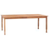vidaXL Garden Dining Table 200x100x75 cm Solid Teak Wood