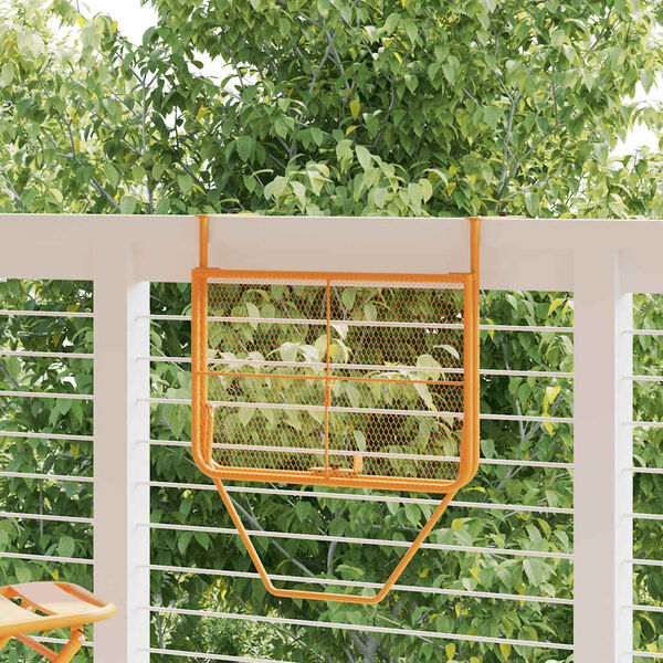 vidaXL Balcony Table Yellow 60x40 cm Steel