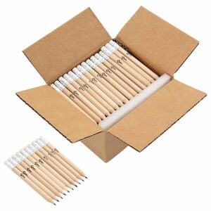 vidaXL HB Pencils &Oslash; 0.7 x 10 cm Natural Solid Poplar Wood