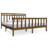 vidaXL Bed Frame without Mattress Honey Brown Super King Solid Wood