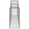 vidaXL Arched Gabion Baskets 50 pcs 200x30x60/80 cm Galvanised Iron