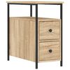 vidaXL Bedside Cabinets 2 pcs Sonoma Oak 30x60x60 cm Engineered Wood
