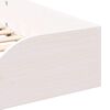 vidaXL Floor Bed Frame White 75 x 190 cm Solid pine wood