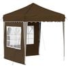 vidaXL Pop-up Party Tent Brown 195 x 195 x 245 cm Oxford Fabric