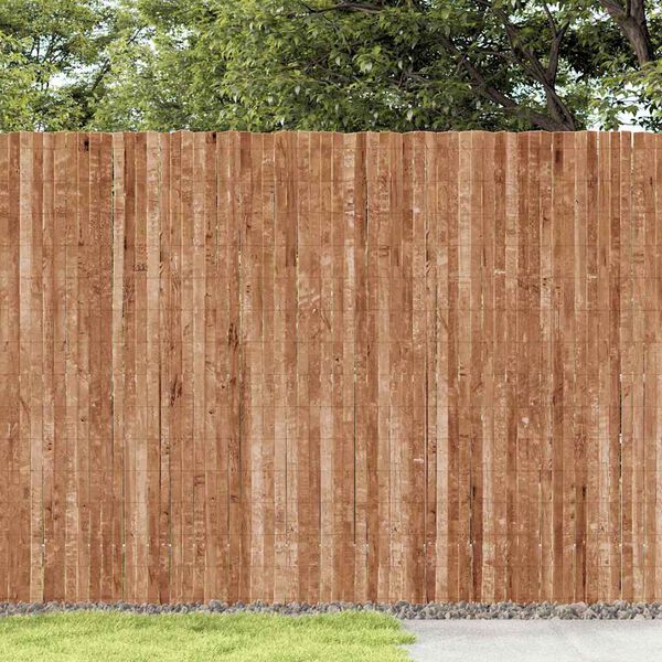 vidaXL Bark Fence Brown 600 x 150 cm Bark