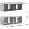 vidaXL TV Wall Cabinet Set 4 pcs Concrete Grey Engineered Wood