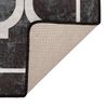 vidaXL Rug Washable Black and White 190x300 cm