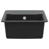 vidaXL Sink Black 560 x 460 mm 80% Quartz and 20% Resin
