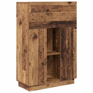 vidaXL Desk Old Wood Engineered Wood 71.5 x 31.5 x 106.5 cm