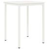 vidaXL Bar Table White 80 x 80 x 105 cm Solid Pine Wood