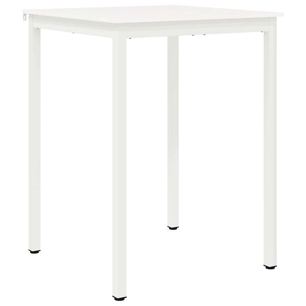 vidaXL Bar Table White 80 x 80 x 105 cm Solid Pine Wood