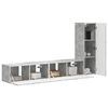 vidaXL TV Cabinet Set Wall-mounted 3 pcs Concrete Grey Engineered Wood