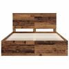 vidaXL Bed Frame with Headboard Old Wood 150 x 200 cm Solid Pine Wood