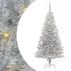 vidaXL Christmas Tree with 150 LEDs with Stand Silver 150 cm PET