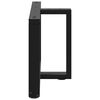 vidaXL Coffee Table Legs T-Shaped&nbsp;2 pcs Black 70x25x(42-43) cm Steel
