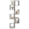 vidaXL Wall Cube Shelves 6 pcs Grey Sonoma 30x15x30 cm