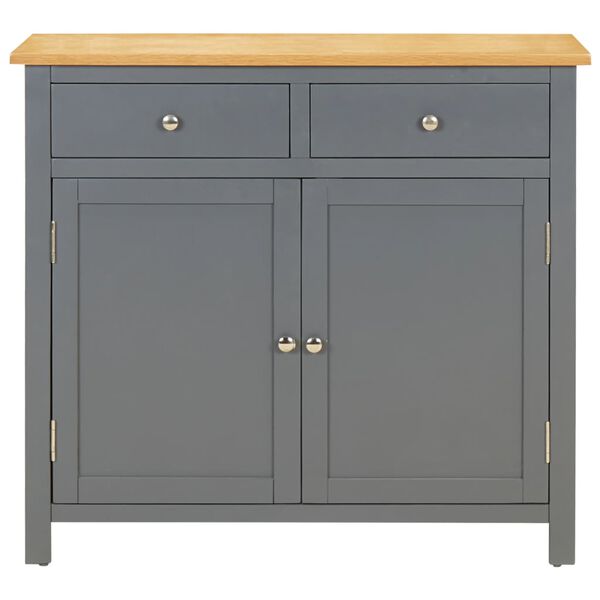 vidaXL Sideboard 90x33.5x83 cm Solid Oak Wood