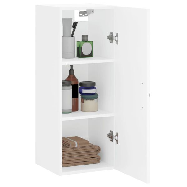 vidaXL Wall Mounted Cabinet White 34.5x34x90 cm Engineered Wood