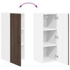 vidaXL Kitchen Cabinet 2 pcs Brown Oak 30 x 31 x 80 cm Engineered Wood