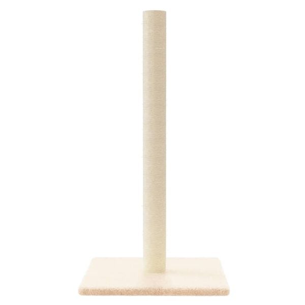 vidaXL Cat Scratching Post Cream 35x35x70 cm
