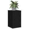 vidaXL Plant Stand 2 pcs Black Oak 30 x 30 x 50 cm Engineered Wood