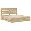 vidaXL Bed Frame with Drawer Sonoma Oak 180 x 200 cm Engineer Wood