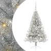 vidaXL Artificial Pre-lit Christmas Tree Silver 120 cm PET