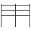 vidaXL Metal Replace Headboard Black 120 cm