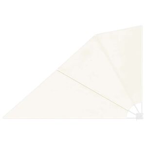 vidaXL Collapsible Balcony Side Awning Cream 160x240 cm