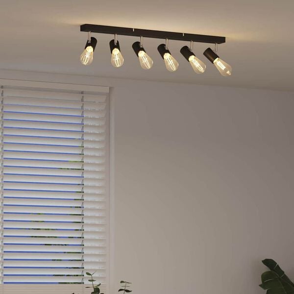 vidaXL Ceiling Spotlight Black 73 x 6.5 x 11.5 cm Metal