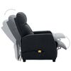 vidaXL Massage Chair Dark Grey Fabric