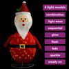 vidaXL Decorative Christmas Santa Claus Figure LED Luxury Fabric 60cm