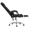vidaXL Massage Reclining Office Chair Black Faux Leather