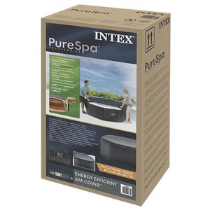 INTEX Spa Cover Dark Grey 180 x 180 cm PVC